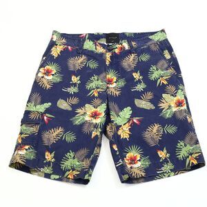 Brinell Printed Cotton Twill Enzyme Washed Men's Shorts Floral Hawaiian M 262059